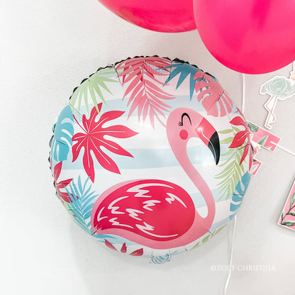 S50 Flamingo Tropical 17in Balloon