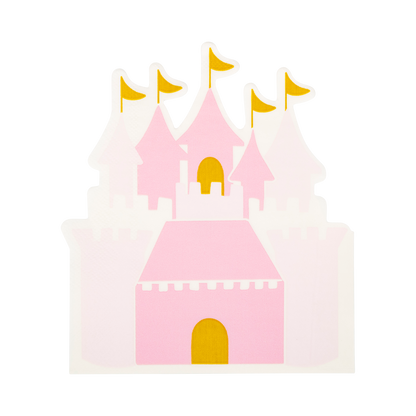 Princess Castle Shaped Guest Napkins 18ct
