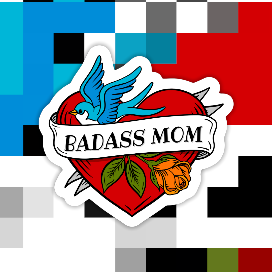 Mom Heart Sticker