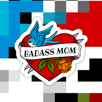 Mom Heart Sticker