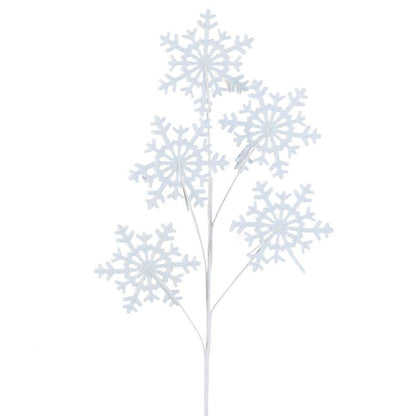 34" Winter Snowflake Stems (Pack of 12)