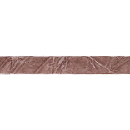 1" Crushed Velvet | Champagne | 10 Yard Roll