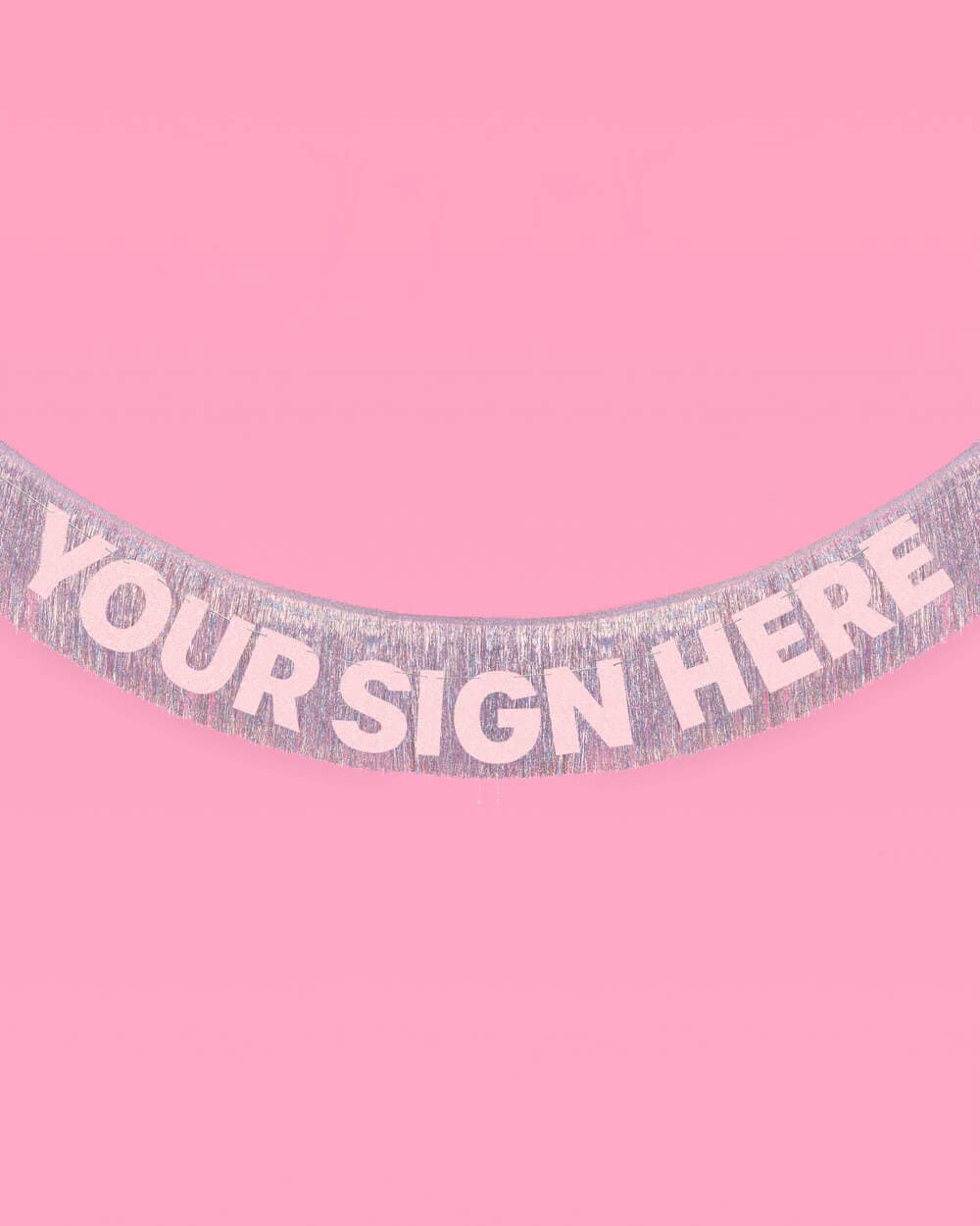 Party Iridescent Fringe Foil Banner