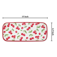 Cherry 15" Melamine Rectangle Tray