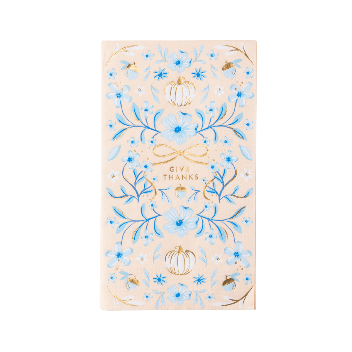 Blue Toile Pumpkin Halloween Guest Towels (Set of 20)