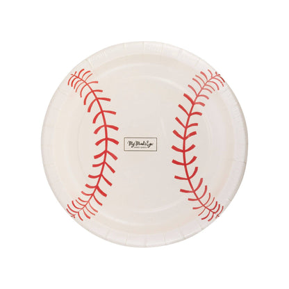 Baseball 8in Paper Plates 8ct