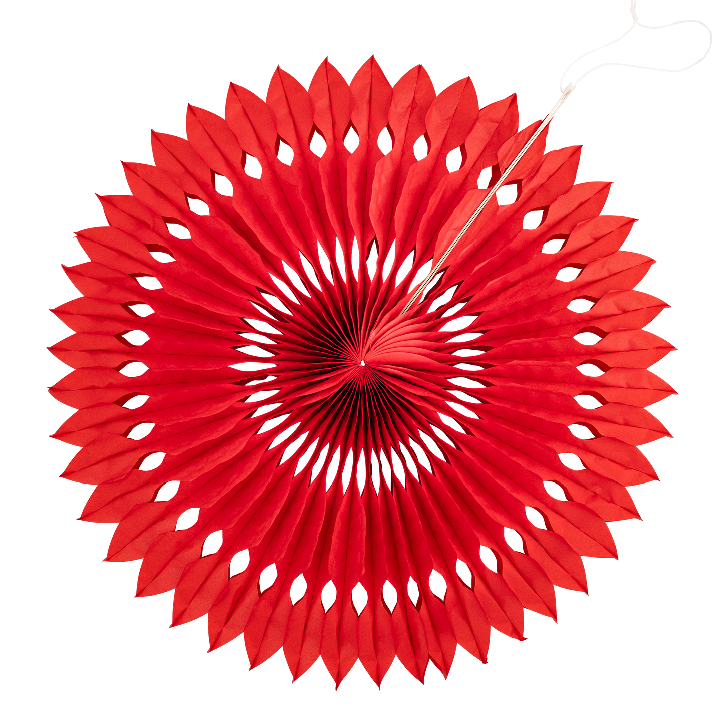 Red and White Basic Party Fan Set