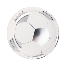 Soccer Ball 8in Plates 8ct