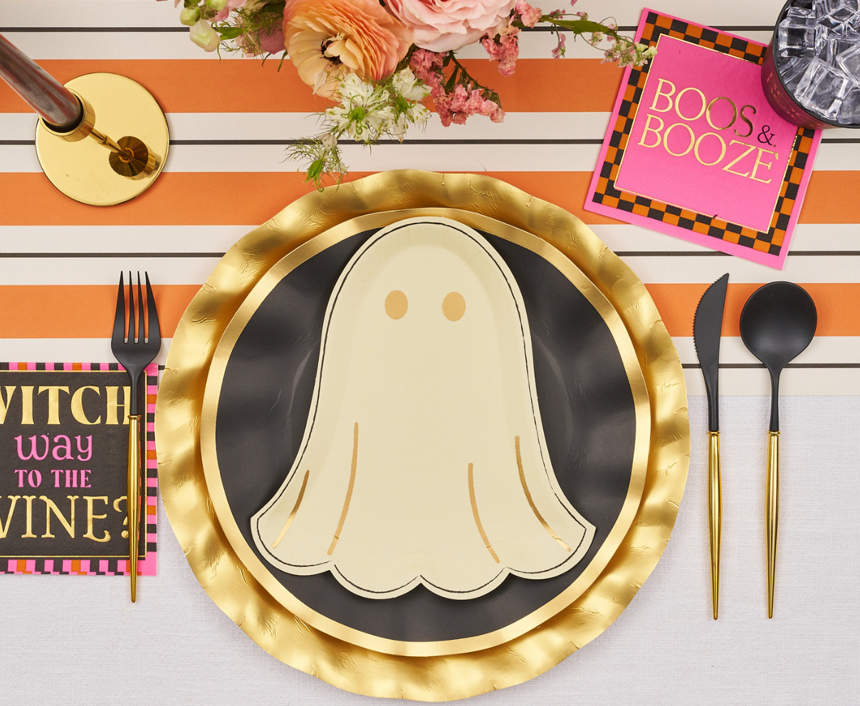 Boo Bold Die Cut Salad Plates/8pk