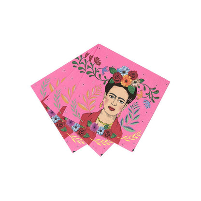Frida Kahlo Cocktail Napkin | Fiesta Party |