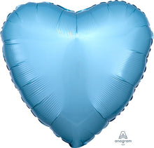 Light Blue Heart 18in Solid Mylar
