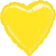 Yellow Heart 18in Solid Mylar