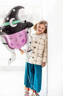 S27 Purple Witch Foil Balloon 34in.