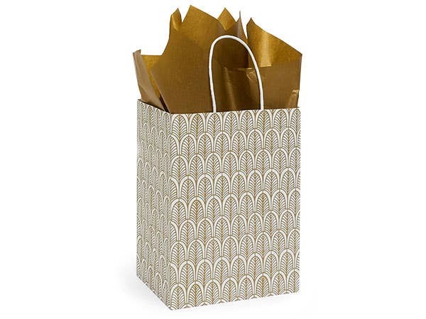 Nouveau Gold Paper Gift Bags
