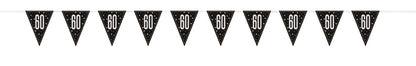 Glitz Black Flag Banner 9ft - 60