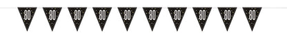Glitz Black Flag Banner 9ft - 80