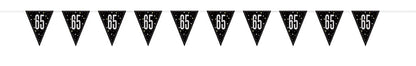 Glitz Black Flag Banner 9ft - 65
