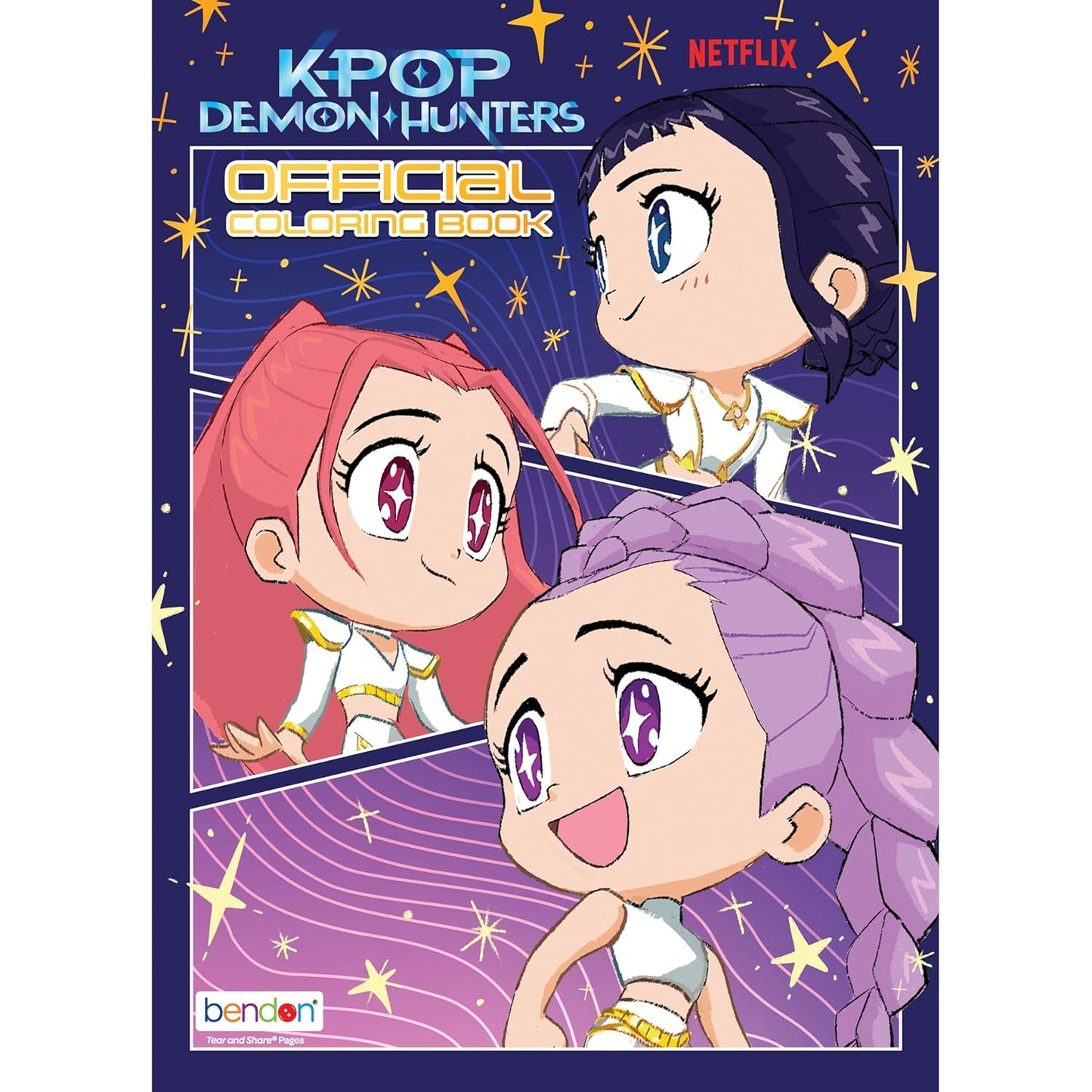 KPop Demon Hunters 40-Page Official Coloring Book
