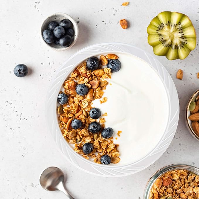 18oz White Plastic Bowls 50ct