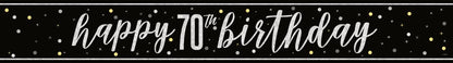 Glitz Black Prism Foil Banner 9ft - 70