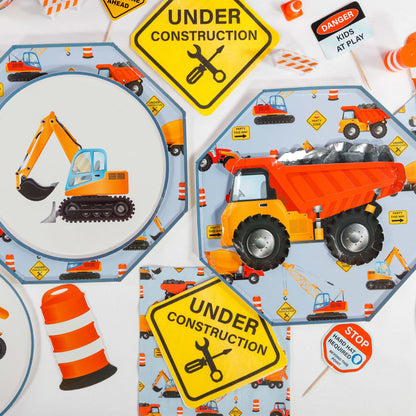 Dump Truck Paper Plates – 8 in Partyware