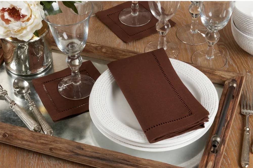 Hemstitch Border 18-Inch Dinner Napkin