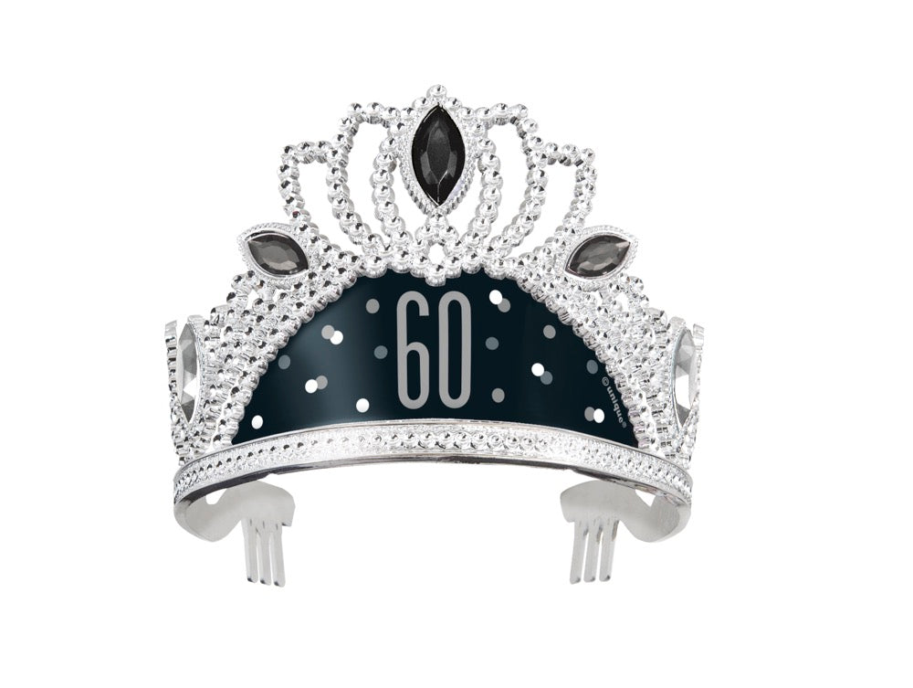 Glitz Black Age Plastic Tiara - 60
