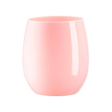 12 oz. Pink Elegant Stemless Plastic Wine Glasses