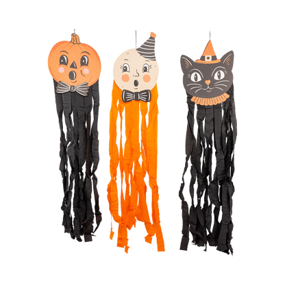 Vintage Hanging Characters with Streamers