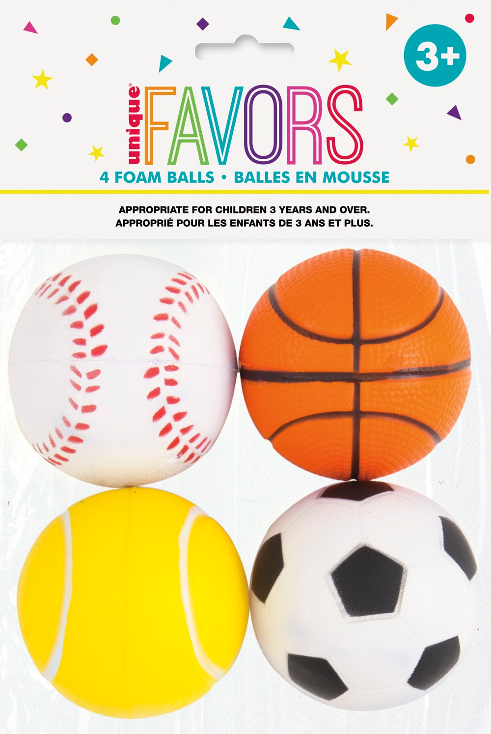 Sports Foam Balls 4ct