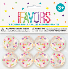 Confetti Filled Bounce Balls 8ct