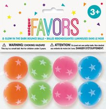 Glow in the Dark Bounce Balls 8ct