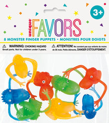 Monster Finger Puppets 8ct