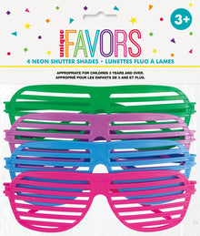 Neon Shutter Shades 4ct