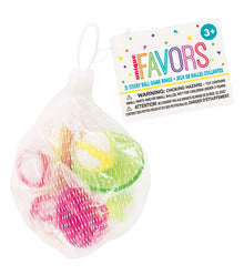 Sticky Ball Game Rings - Net Bag 5ct