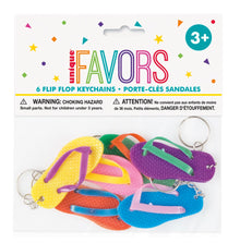 Flip Flop Keychains 6ct