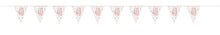 Glitz Rose Gold Prismatic Plastic Flag Banner 9ft - 40