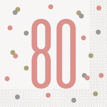 Glitz Rose Gold Luncheon Napkins 16ct - 80