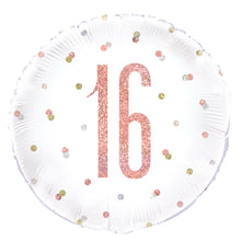 Glitz Rose Gold 16 18in Mylar Balloon