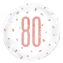 #132 GLITZ Rose Gold 80 18in Balloon