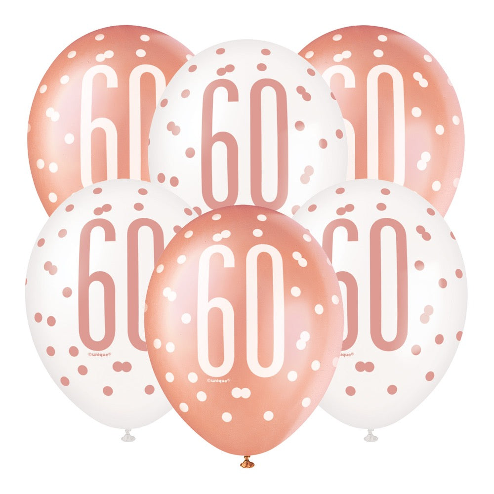 Rose Gold 12in Latex Balloons 12ct - 60