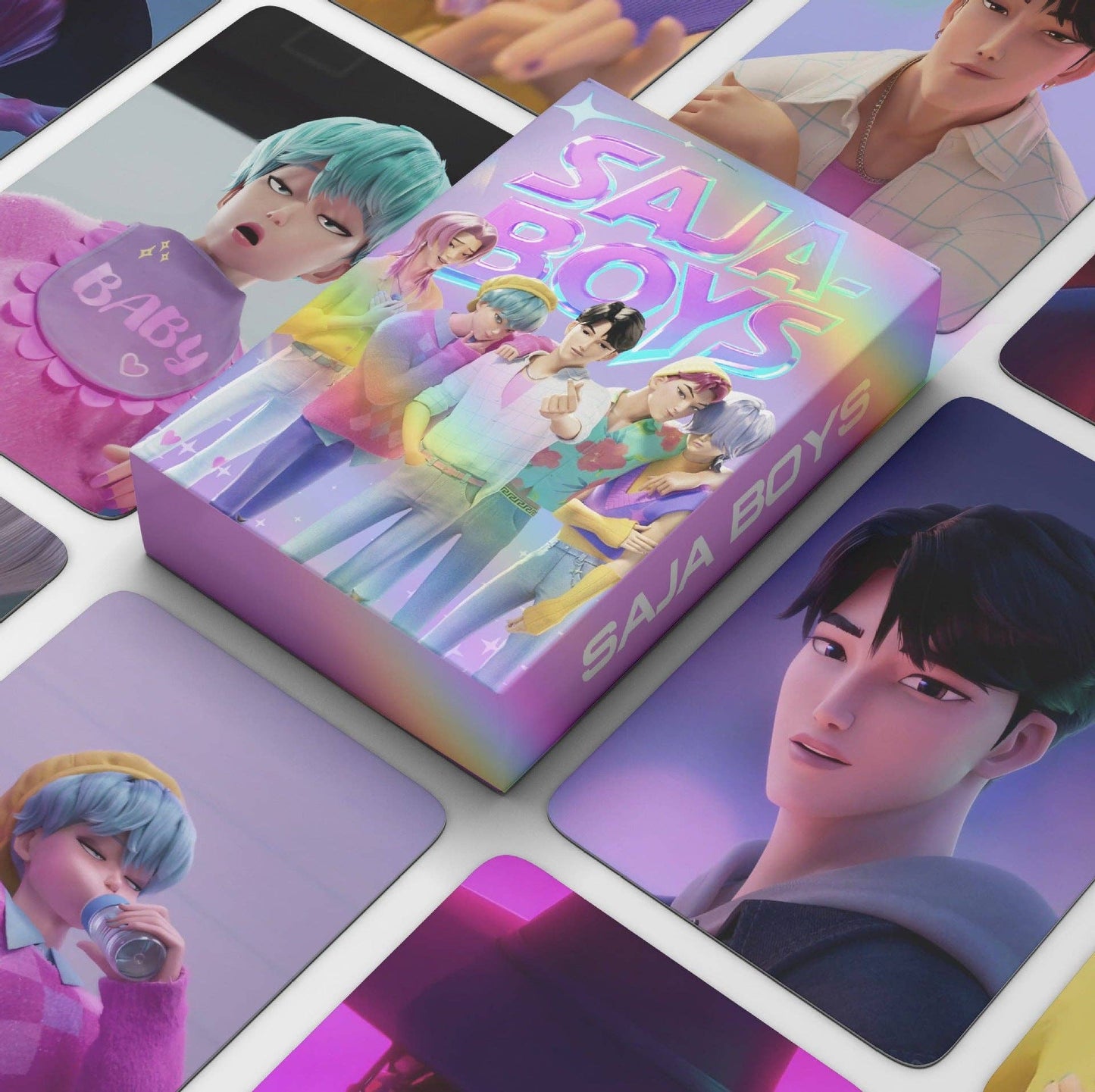 KPop Demon Hunters Saja boys Lomo Card-55pcs