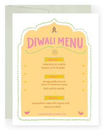 Card - Diwali Menu