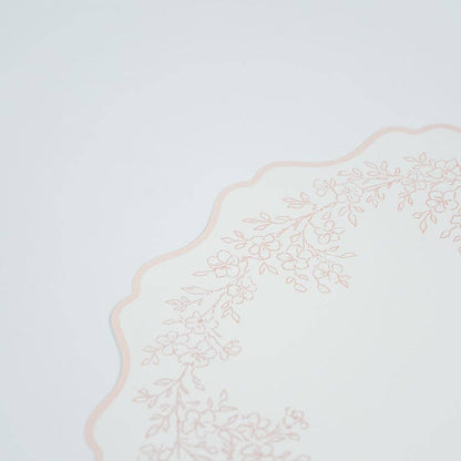 Floral Elegance Pink Placemats 12ct