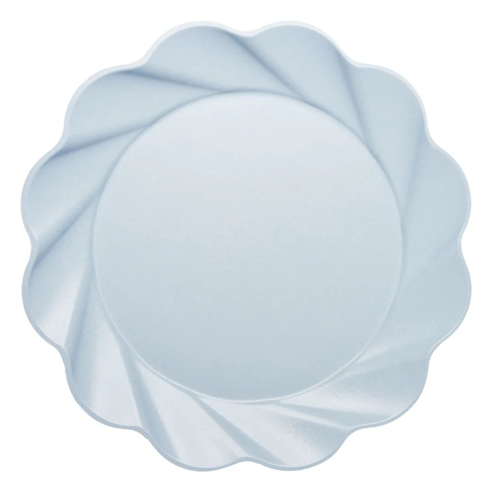 Sky Blue Eco 12in Dinner Plates 8ct