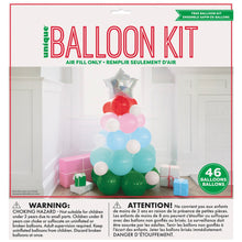 Christmas Tree Shaped Foil & Latex Balloon Centerpiece Kit