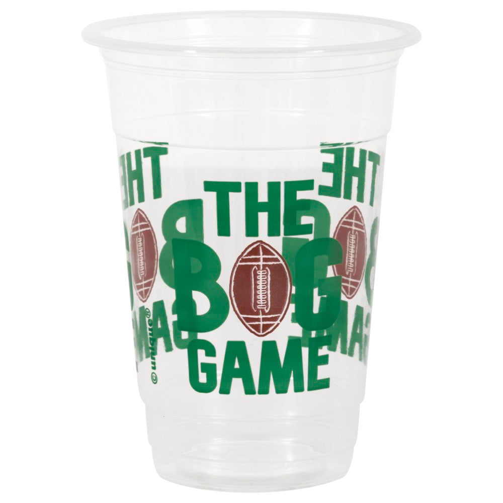 Football Toss The Big Game 16oz Plastic Party Cups 8ct
