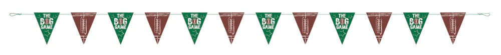 Football Toss Foil Stamping Flag Banner 8.5ft