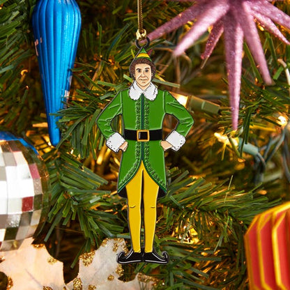 Elf Enamel Holiday Ornament