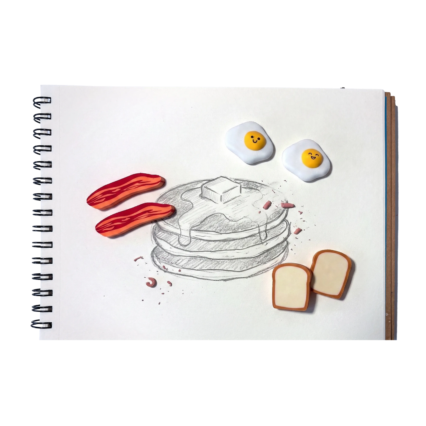 Brunch Bunch Breakfast Erasers - Set of 6